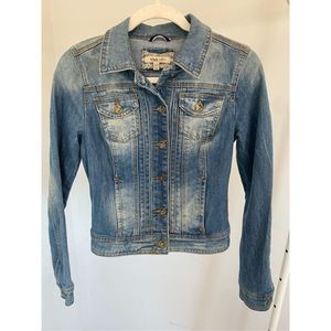 YMI Jeans Size Small Blue Denim Lightweight Jean Jacket Stretch Boho Western